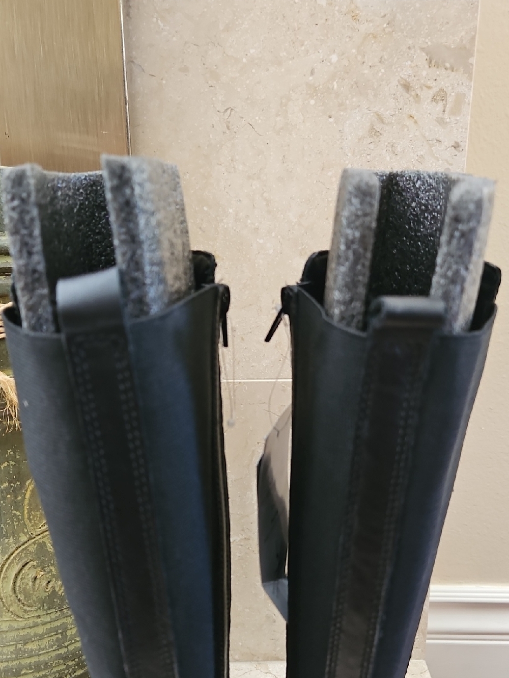 NWT Naturalizer Wide Calf Over-the-Knee Black Leather Boots - Picture 8 of 16